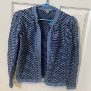 2/$35 COS Blue and Black Button-Up Cardigan